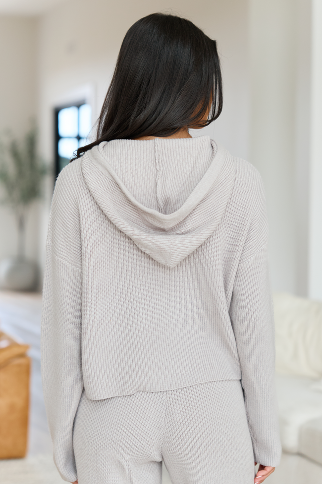Kitt Taupe Hoodie Lounge Sweater