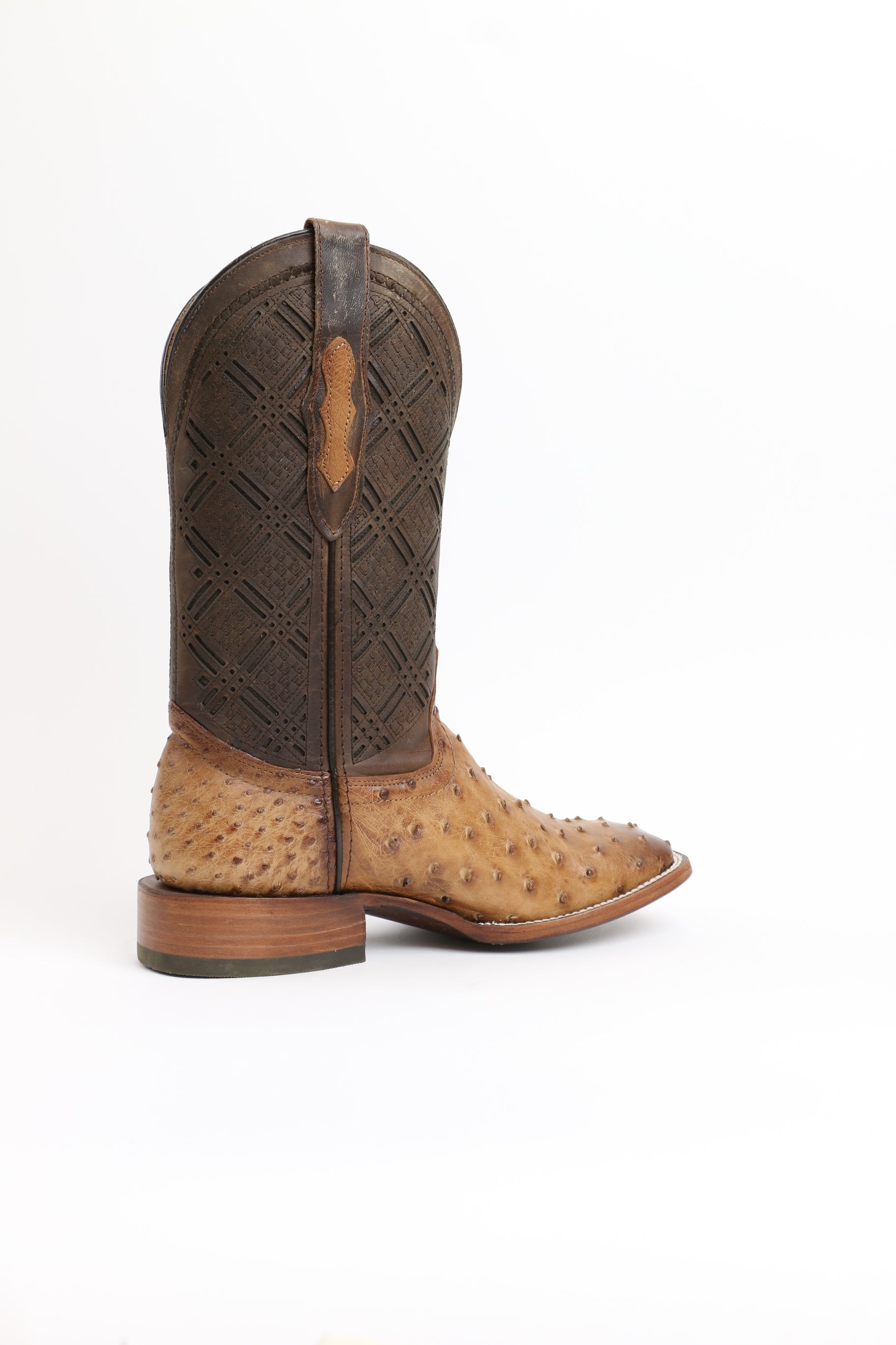 Chero's Premium Exotic Ostrich Scorched Brandy Clearance Sale 70%OFF