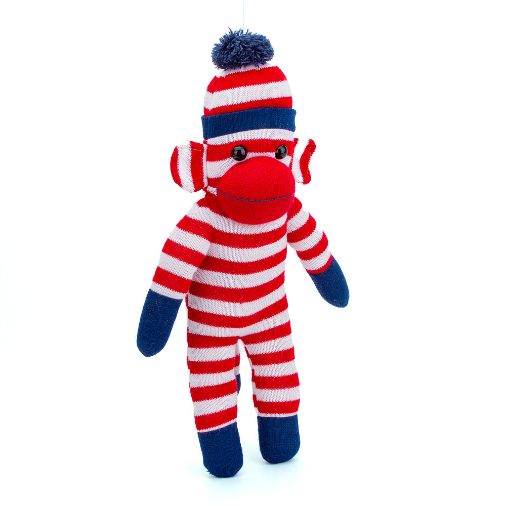 Sock Monkey 16inch Red