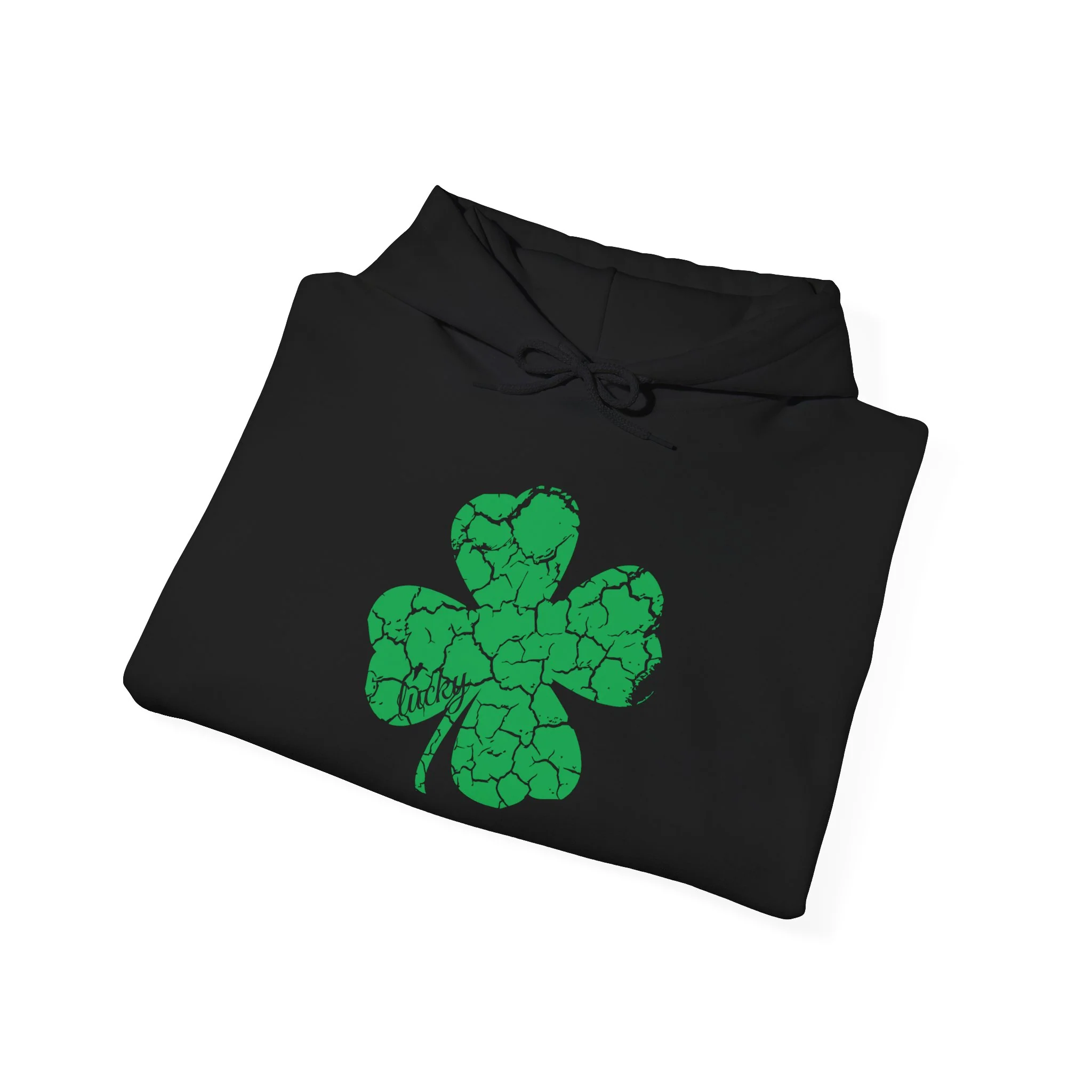 Lucky Distressed Clover Unisex Heavy Blend? Hooded Sweatshirt
