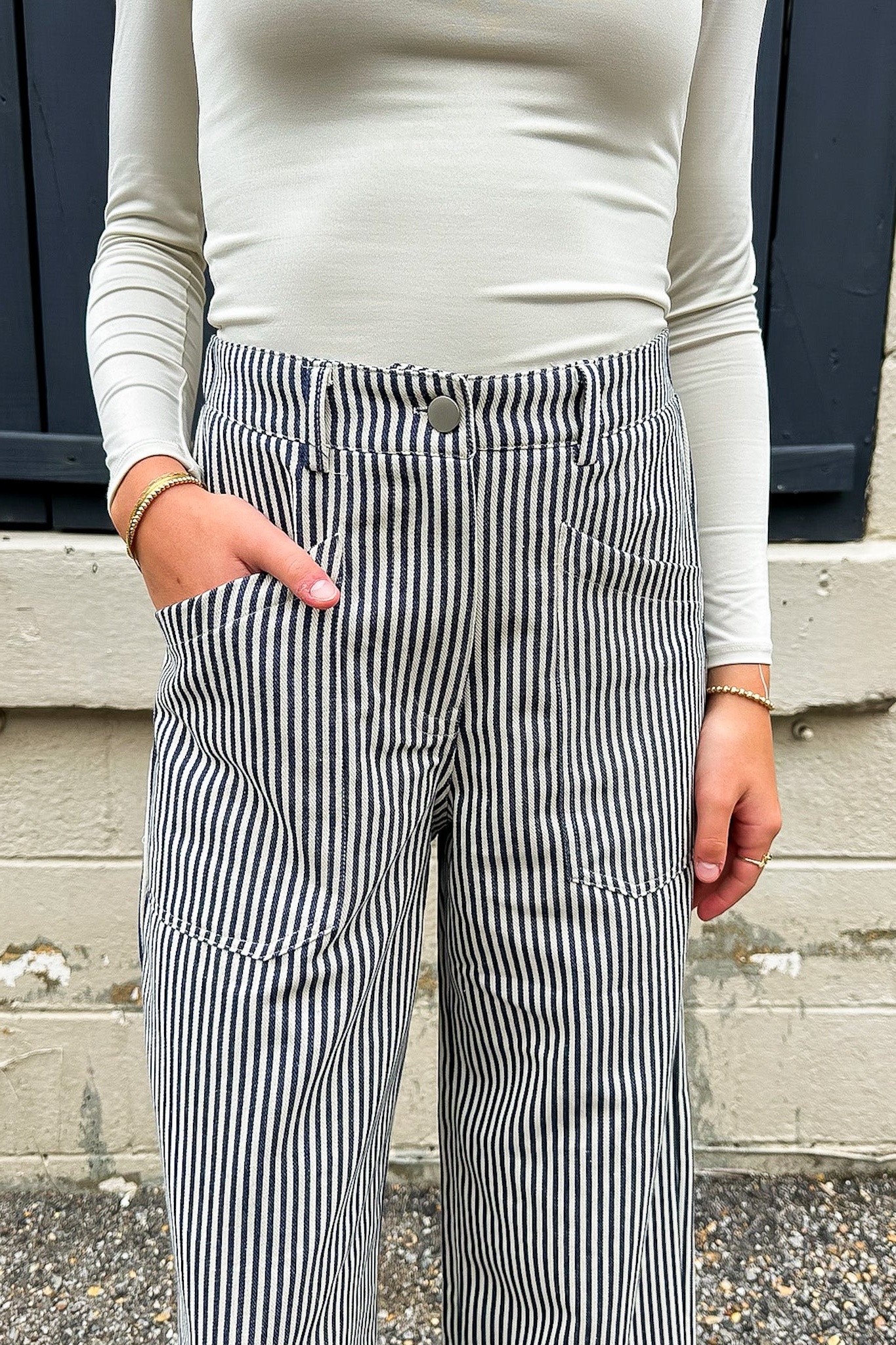 Line Theory Pinstripe Pants