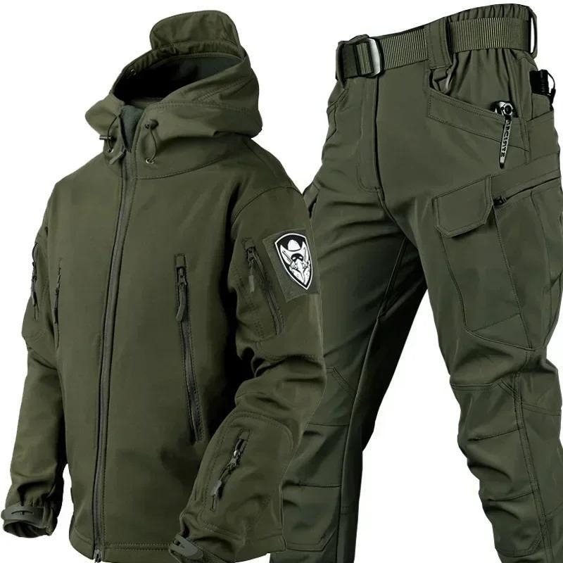 Winter Thicked Men Camo Suit Waterproof Tactical Set Multi