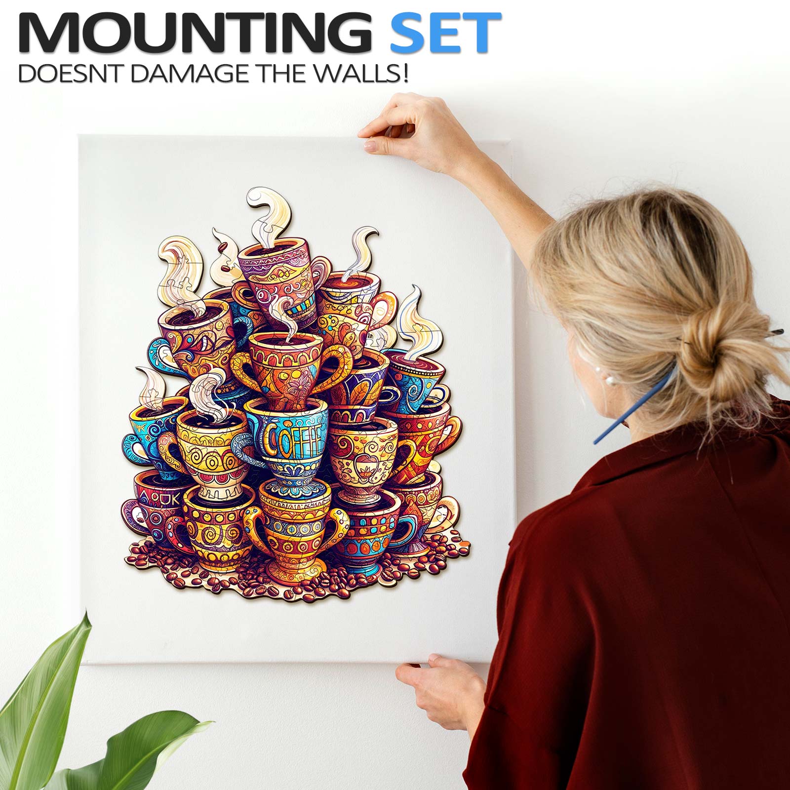 Coffee Dreams  Wooden Jigsaw Puzzle
