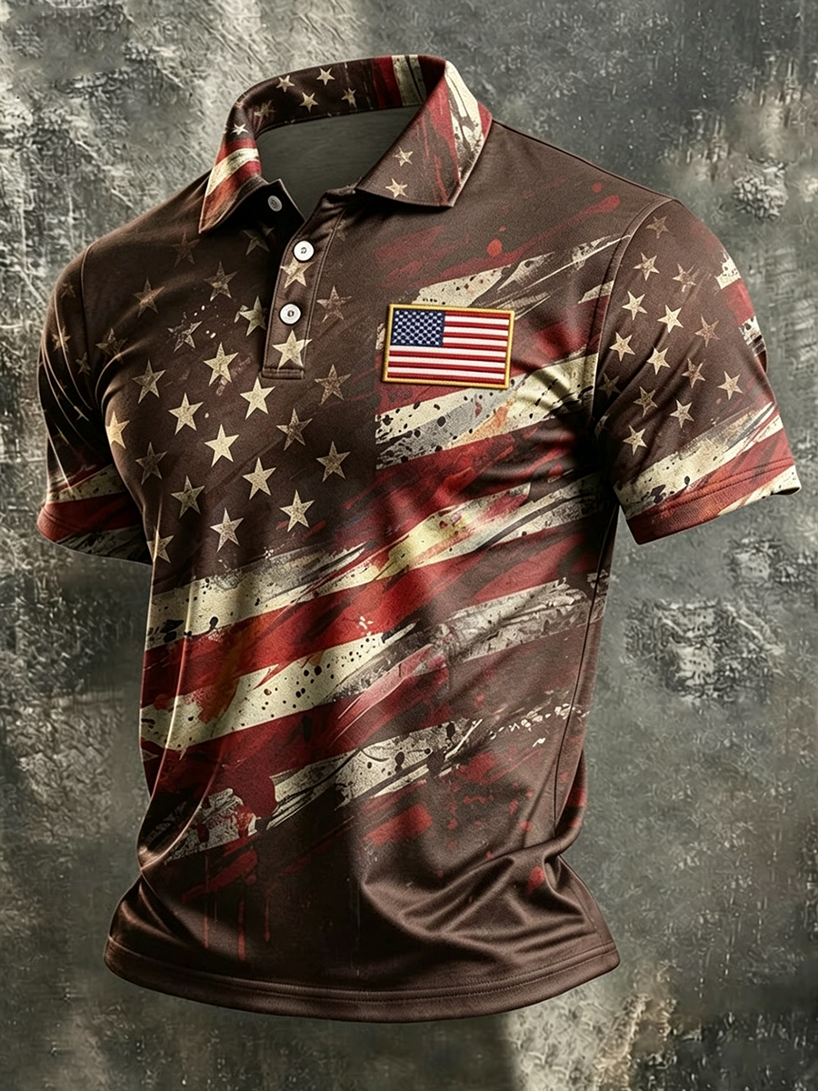 Men's America Anniversary Short-Sleeve Polo Shirt