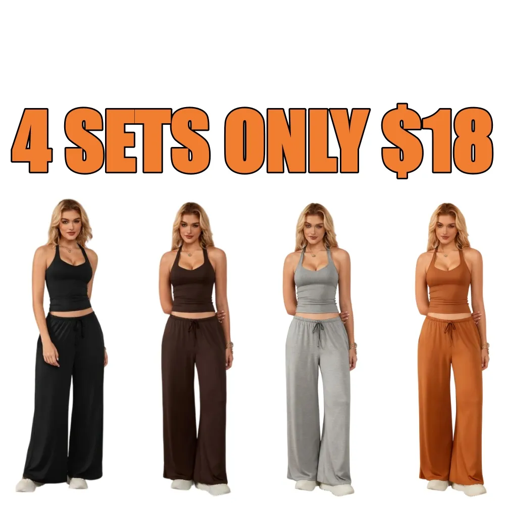 Women's Criss Cross Yoga Sport Two-Piece Set