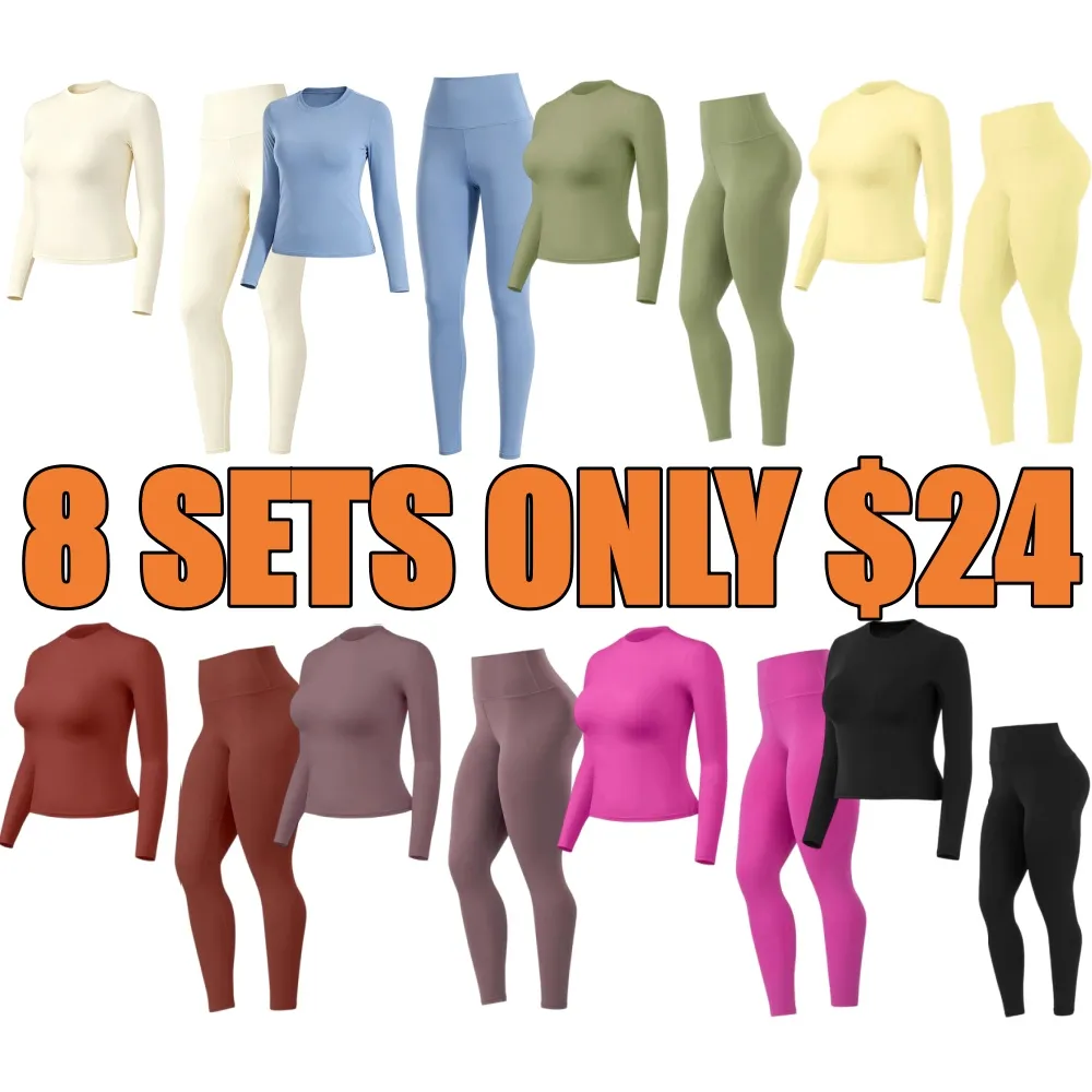 Women Yoga Leggings Set Gym Wear