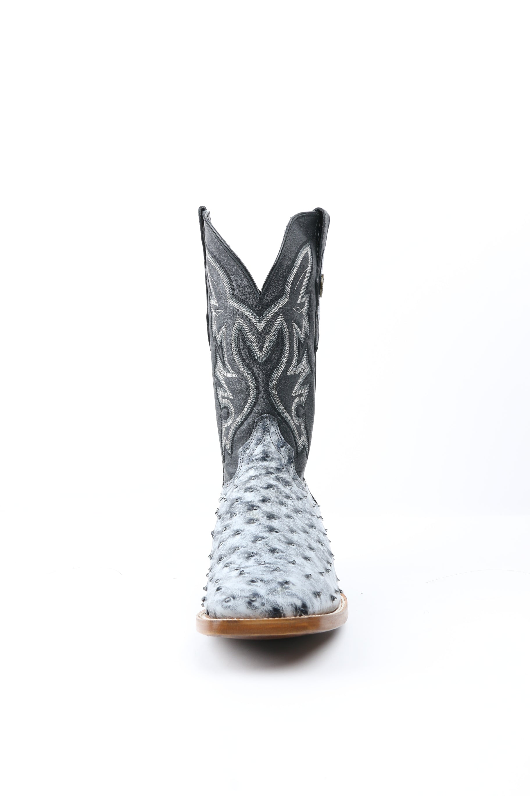 Chero's Premium Exotic Ostrich Charcoal Clearance Sale 70%OFF