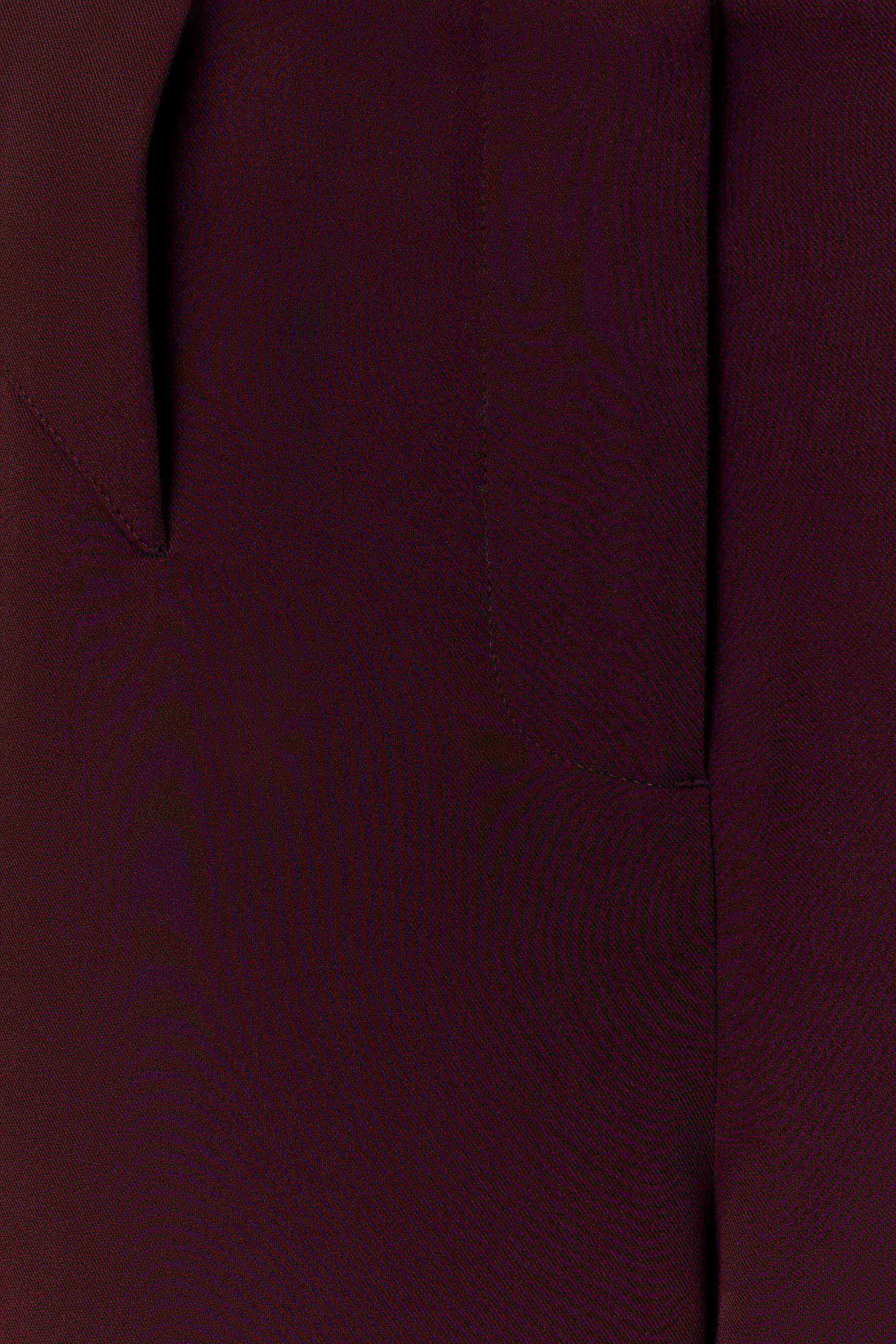 Mahogany Wide Leg Suiting Trouser