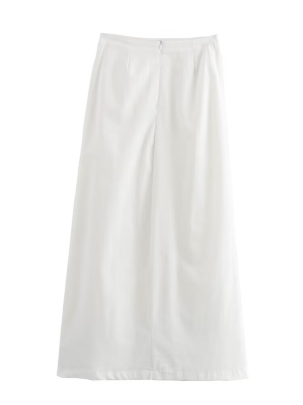 Simple Pleated Shirt Vest Skirt Suit