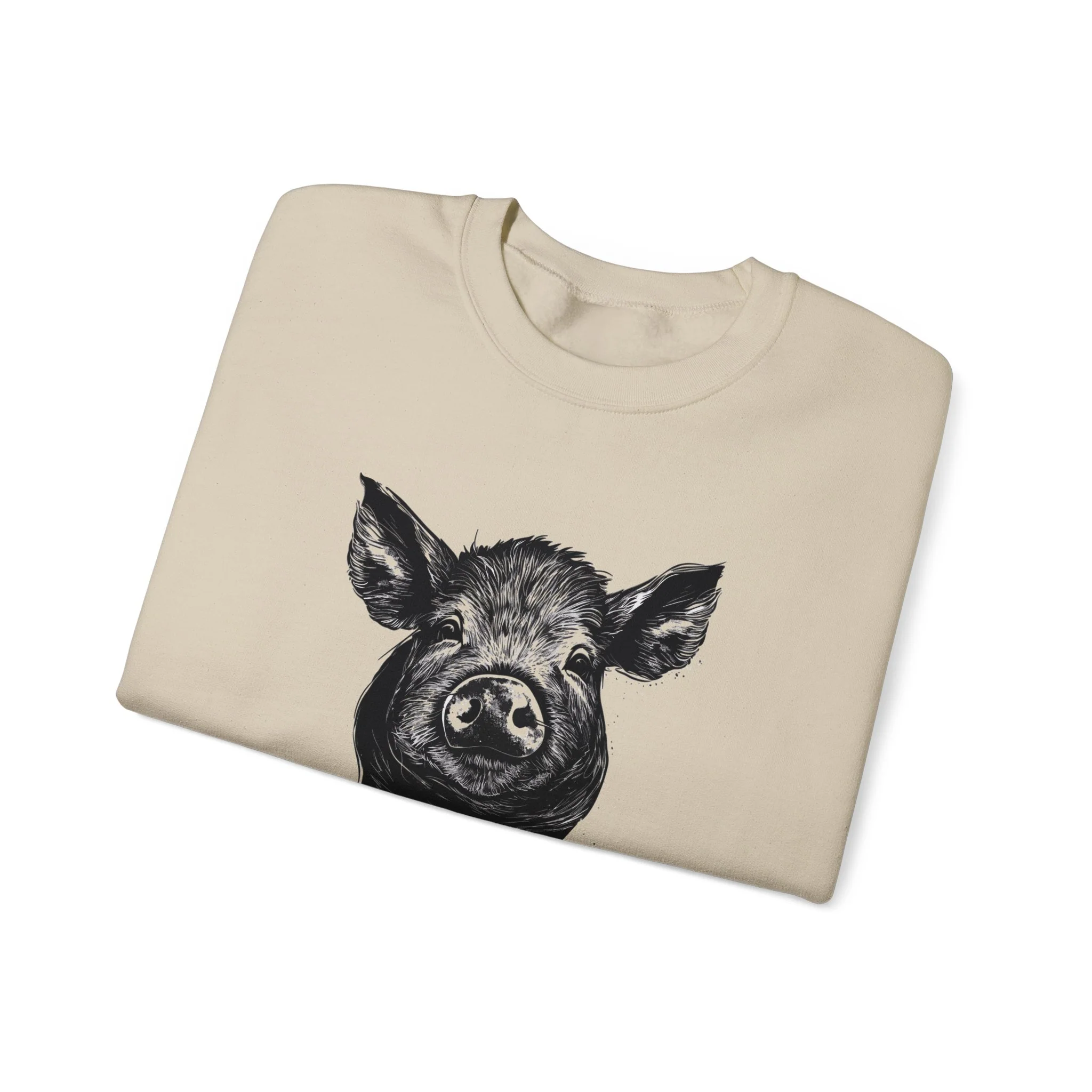 God Bless Farmers Pig Unisex Heavy Blend? Crewneck Sweatshirt