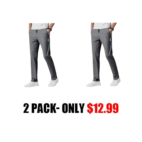 Buy1 Get 1 Free PREMIUM MEN'S LYCRA PANTS(Black & Gray)