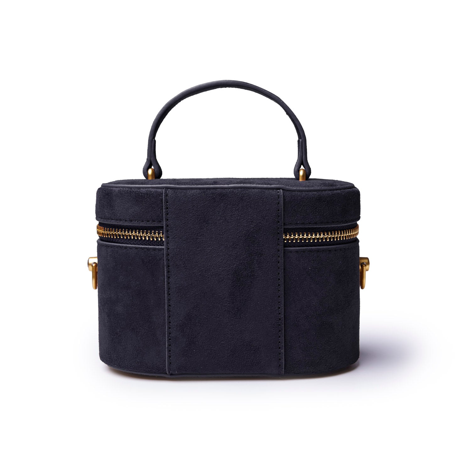 MINI SUEDE VANITY BAG - BLACK