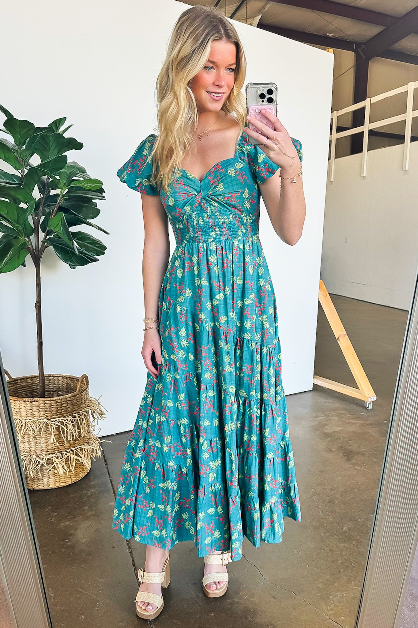 Floral Tiered Maxi Dress