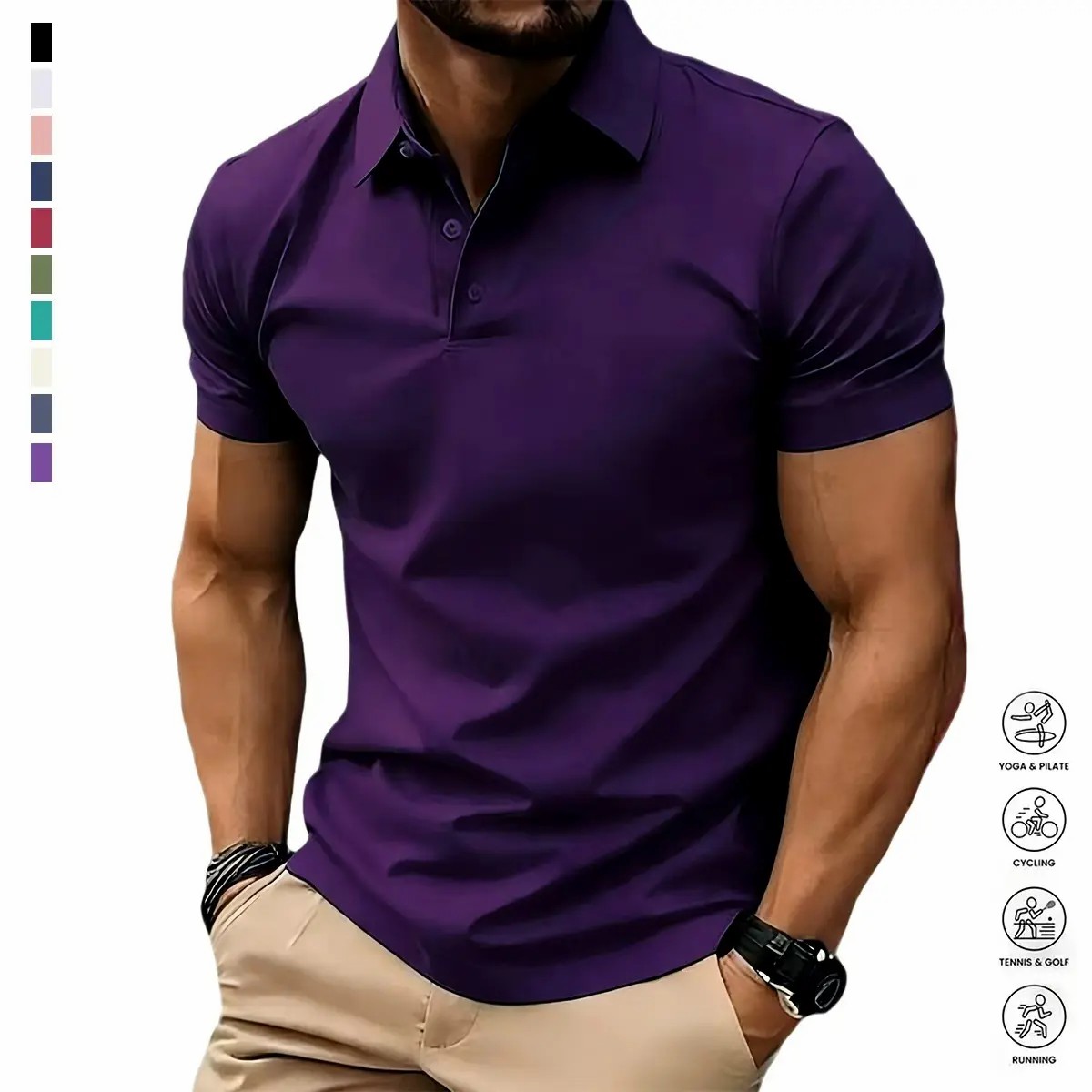 Men’s Classic Polo Shirt – Summer Casual & Business Essential