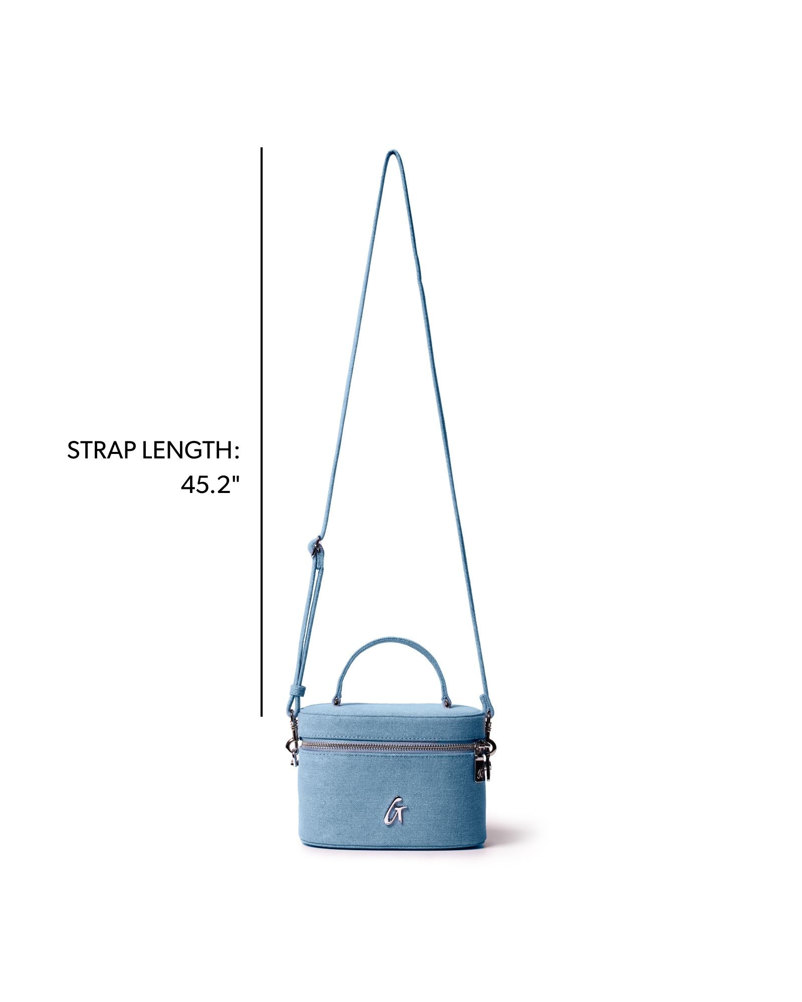 JUMBO DENIM SILVER VANITY BAG