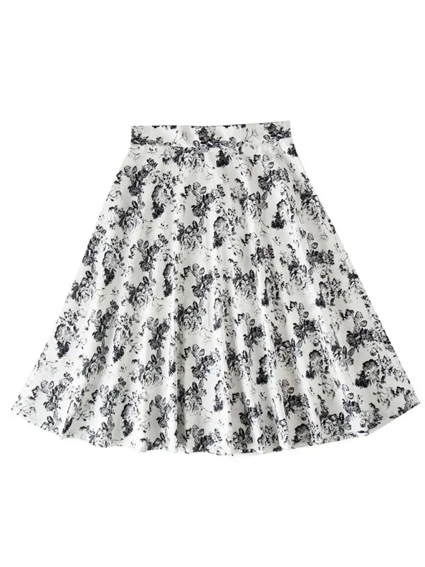 Pleated A-Line Mini Skirt