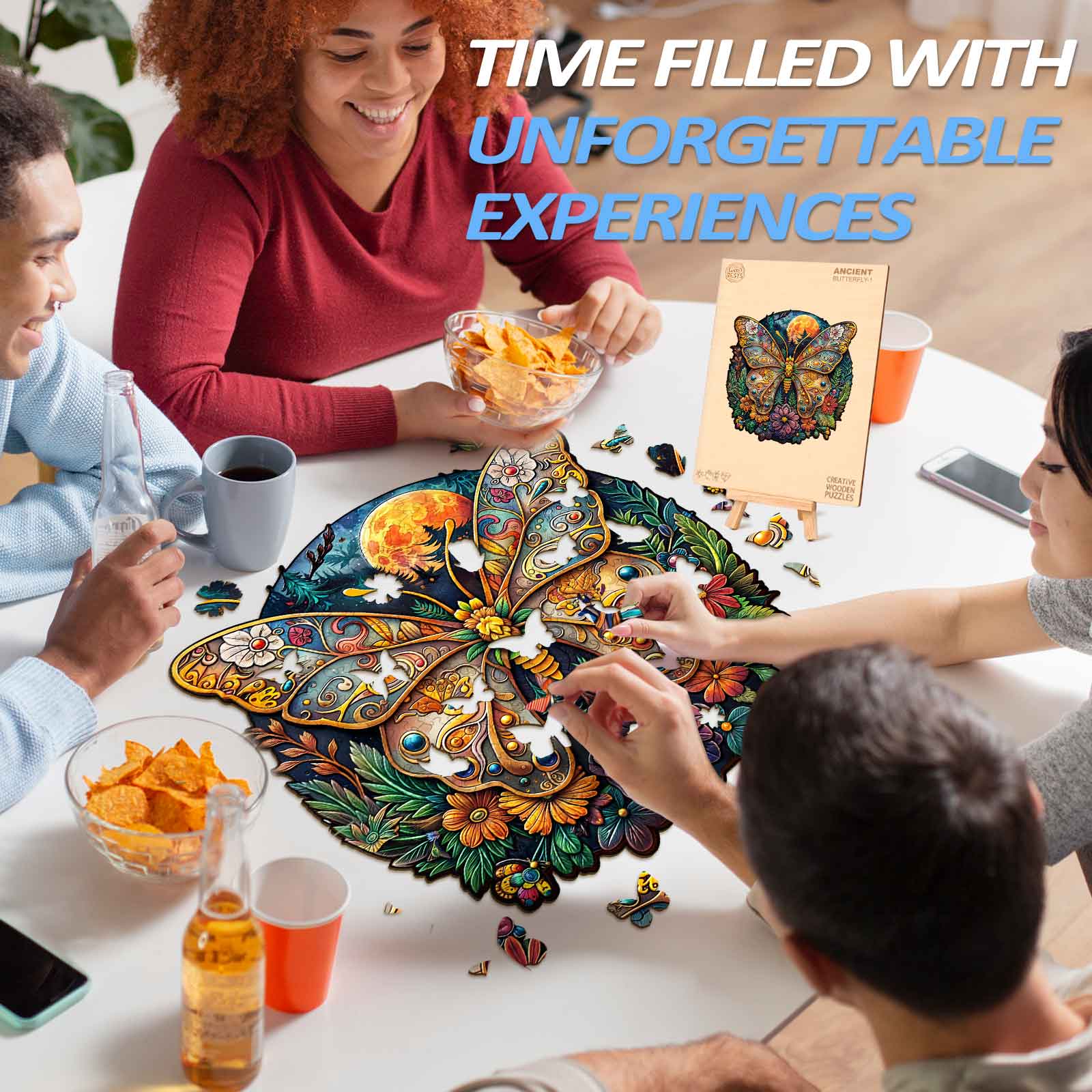 Ancient Butterfly-1 Wooden Jigsaw Puzzle