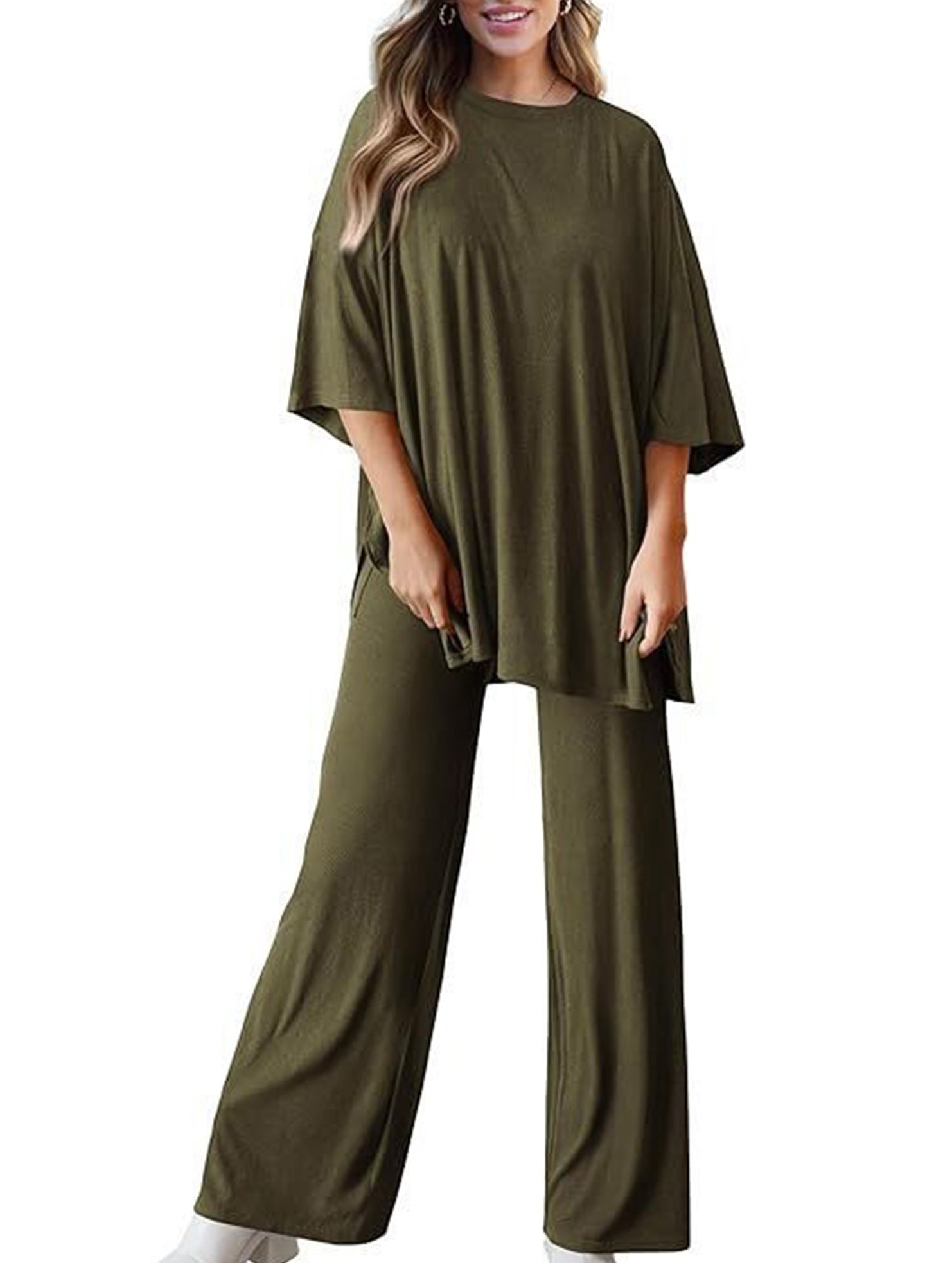 Loose Fit Casual Two Piece Set_CWSTB01013