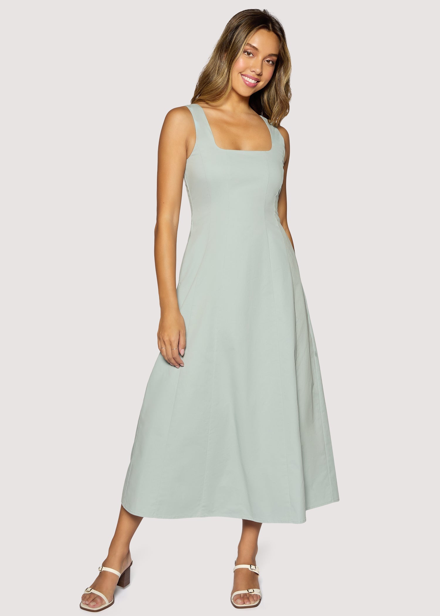 Vista Marina Maxi Dress in Dusty Blue