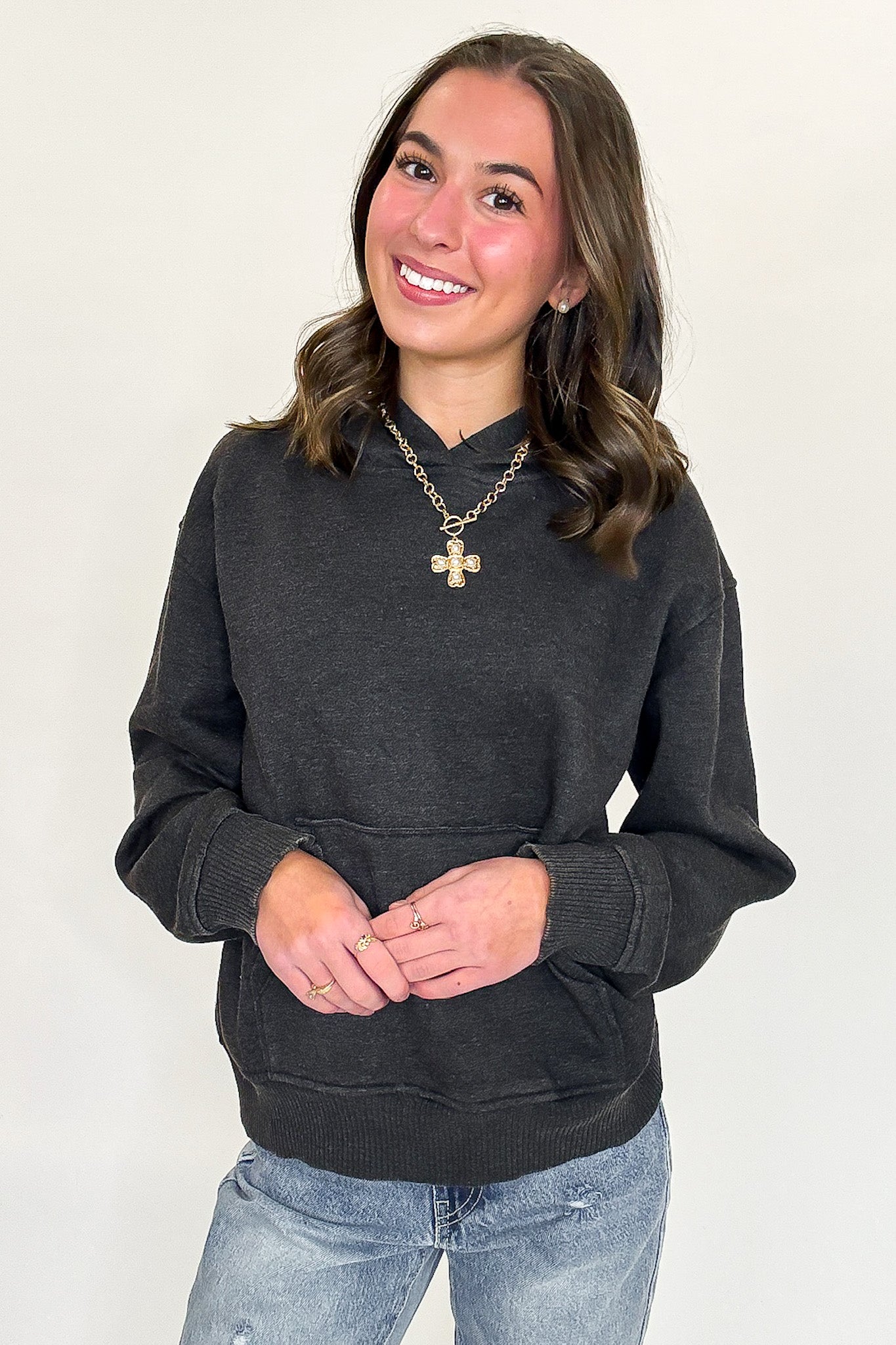 Vintage Wash Hooded Sweatshirt