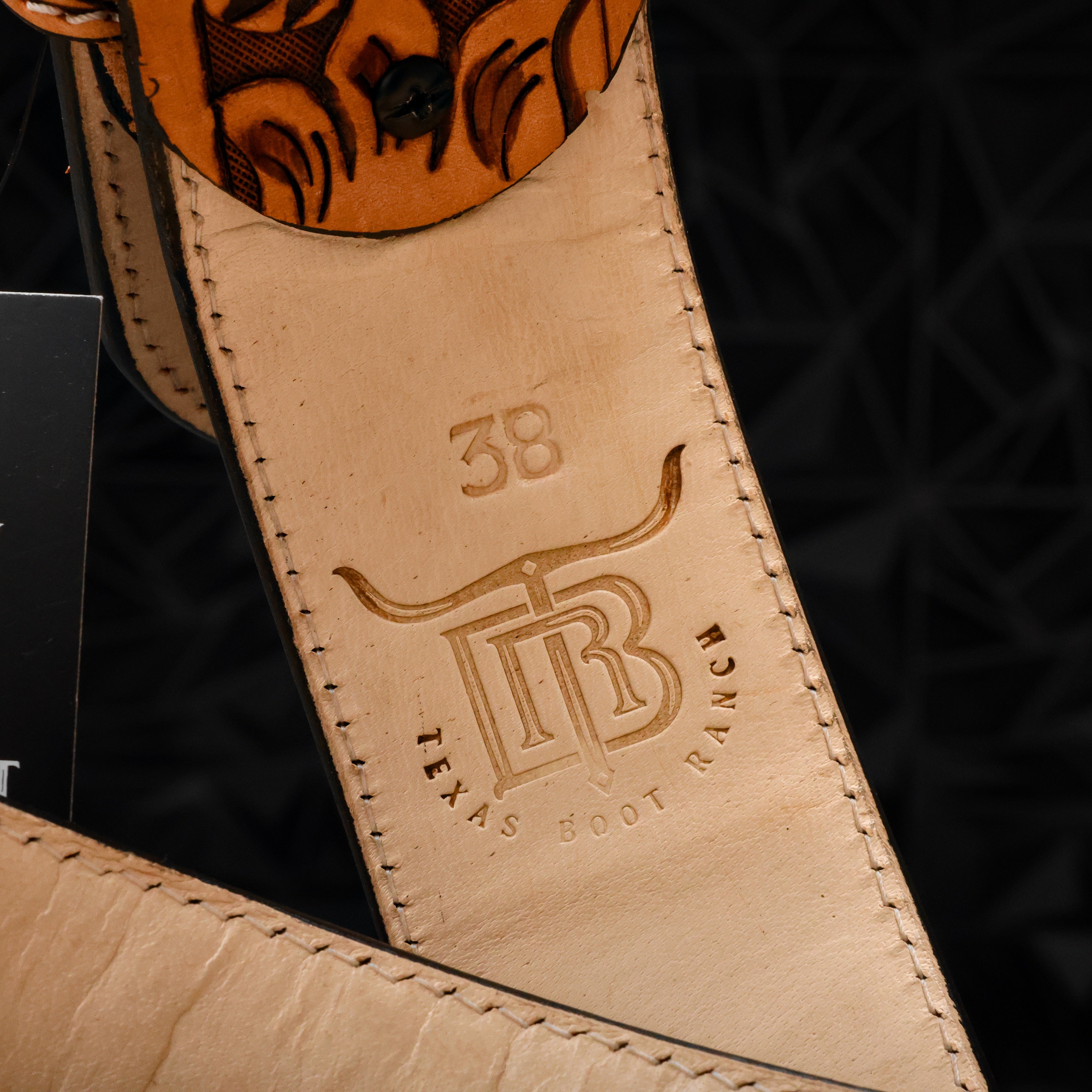 2 Inch Hand-Tooled Artesanal Genuine Cowhide Leather Belt