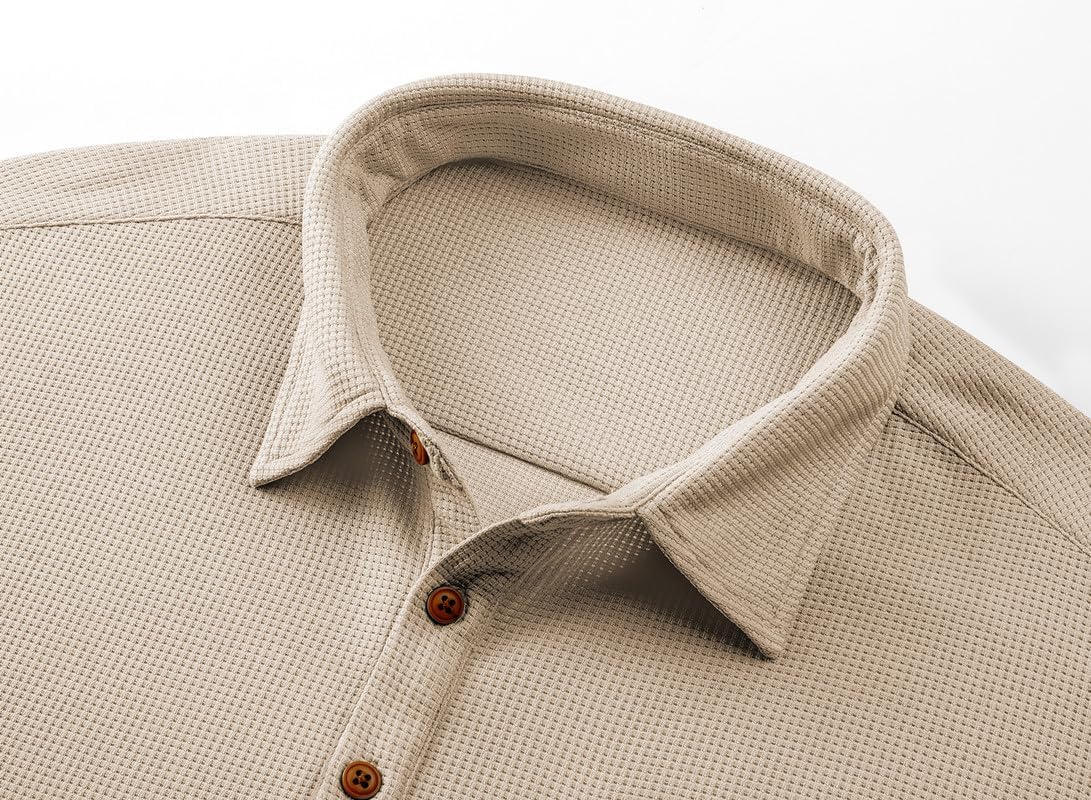 Mens 2 Piece Outfits Tracksuits Casual 1/4 Button Up Knit Polo Shirts and Drawstring Short Sets Summer Sweatsuits