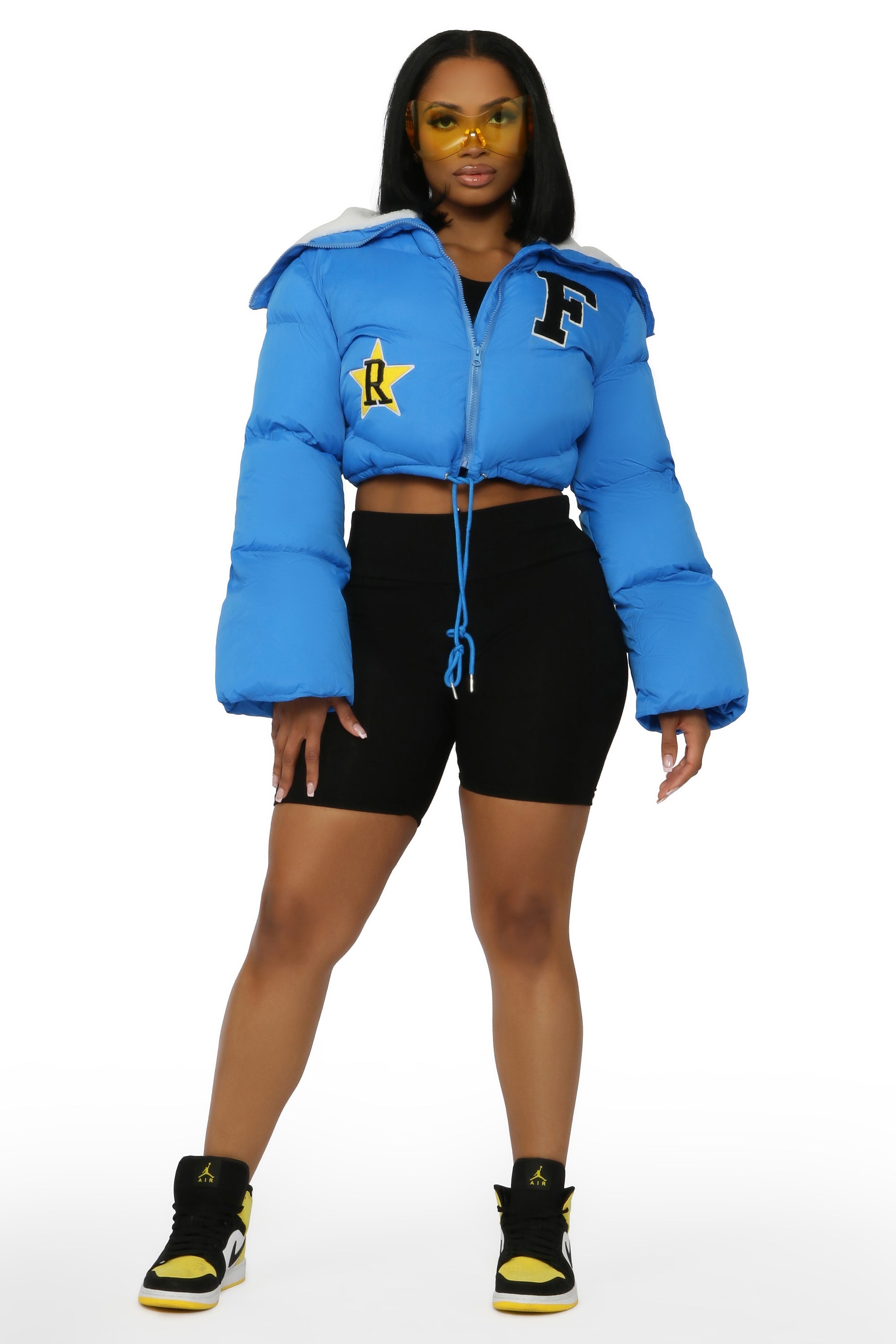 Meet Me After School Royal Blue Puffer Jacket