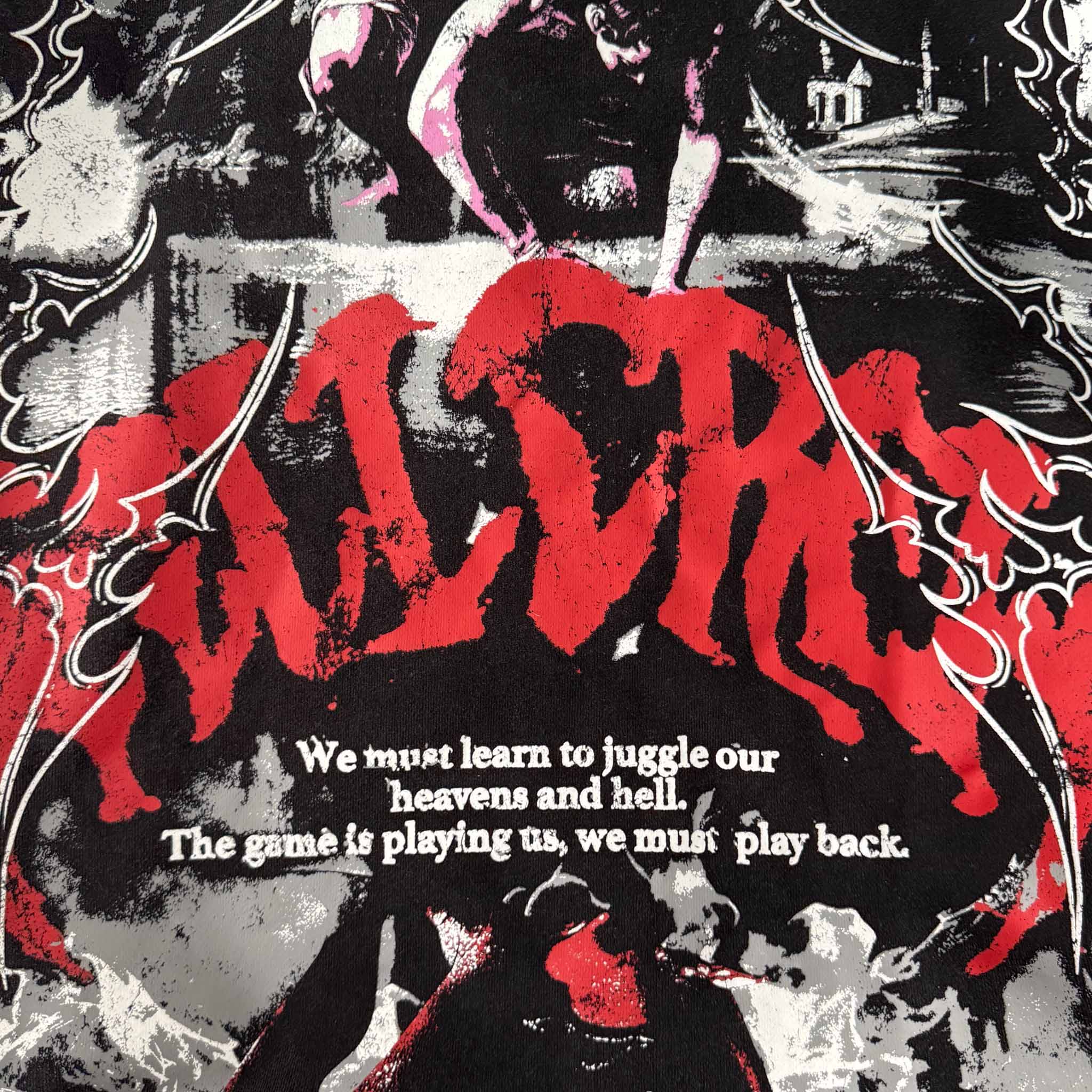 OVERSIZED LUX DUALITY HOODIE - BLACK