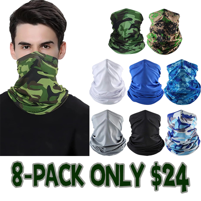 Breathable Face Mask & Neck Cover for Men & Women