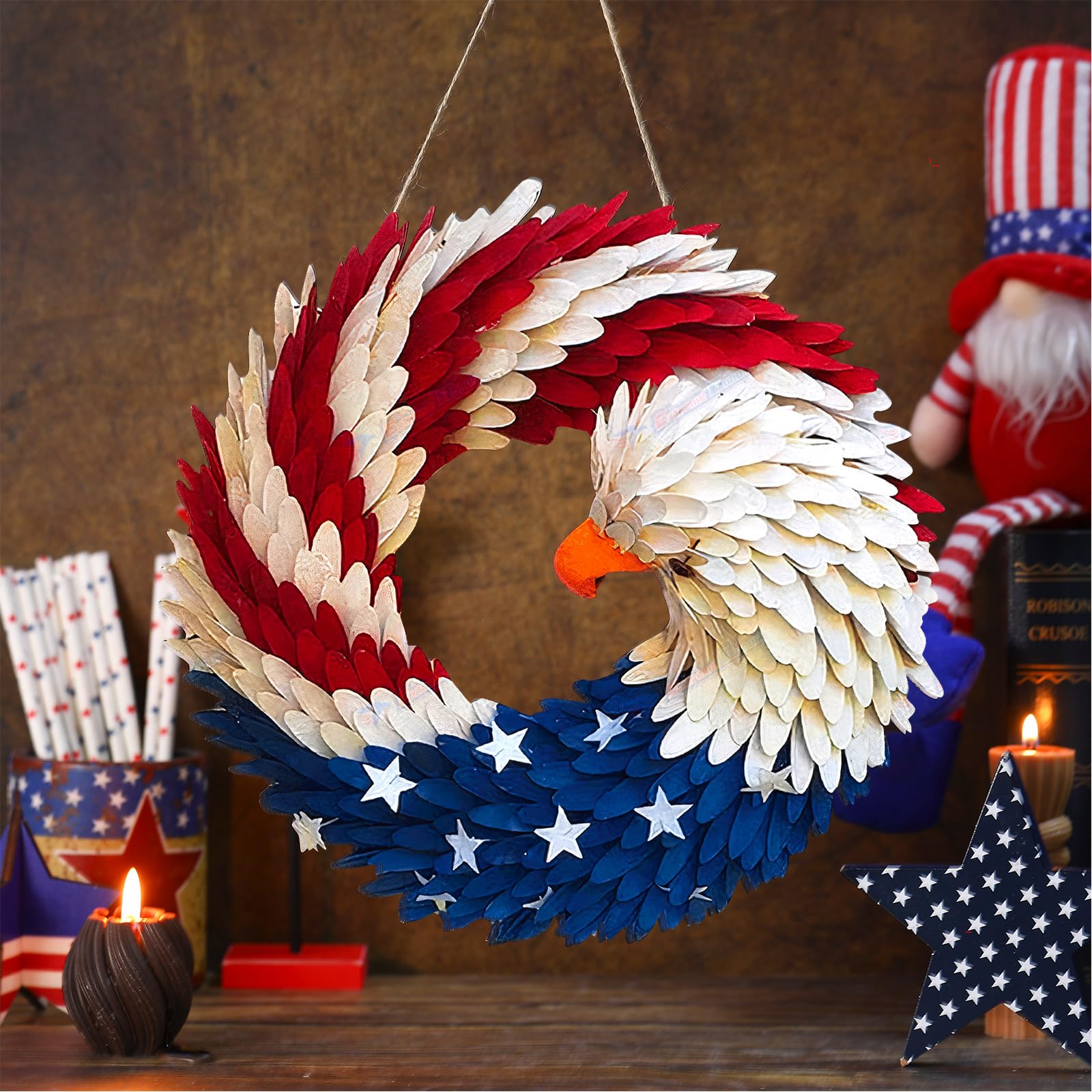 Brave Wings Wreath Eagle Wreath Independence Day Decorations