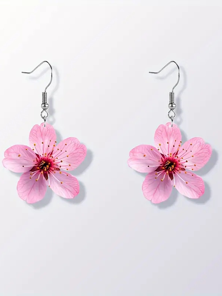 Women's Colorful Flower Earrings