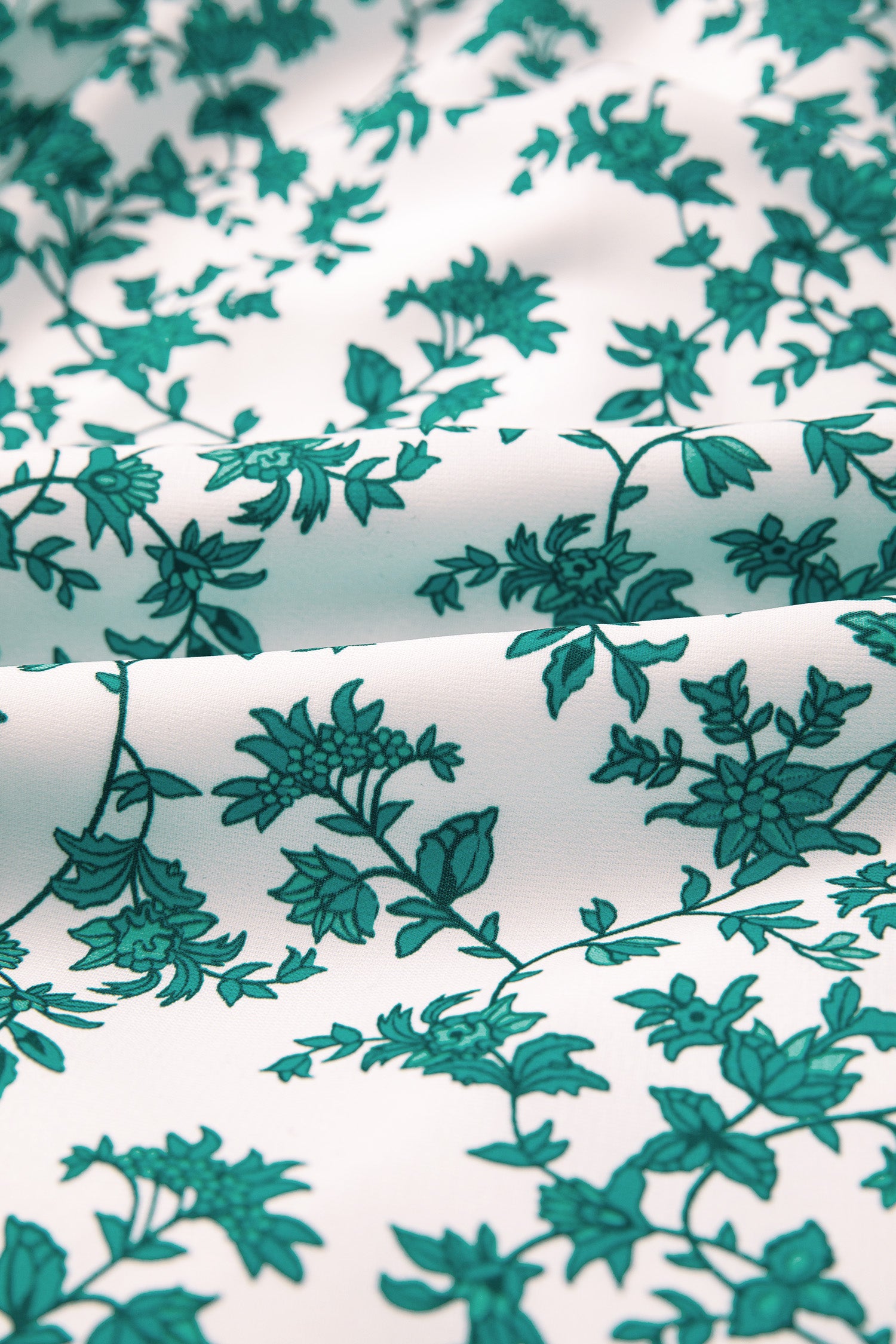 Green Boho Floral Print Shirred Cami Maxi Dress