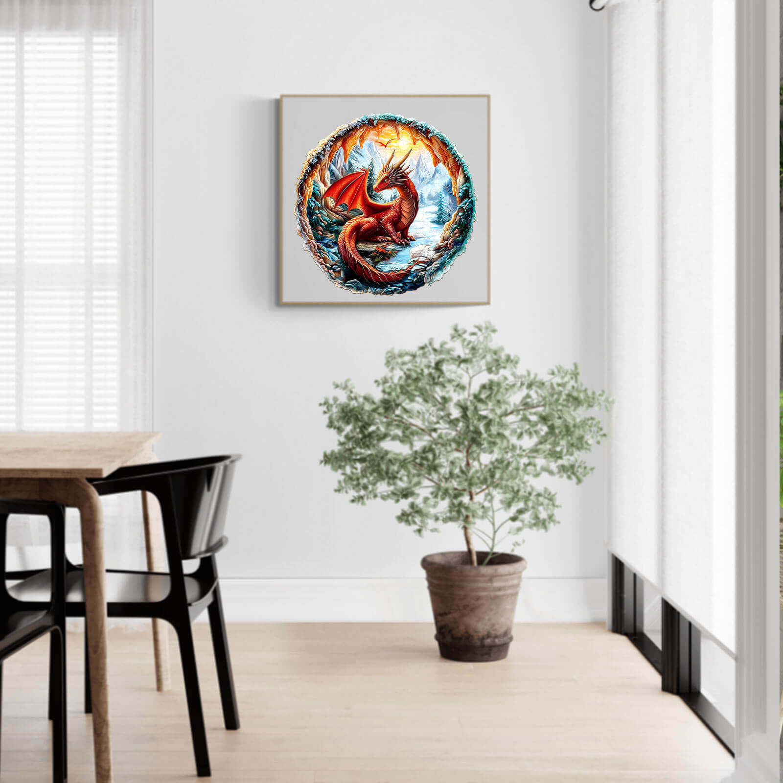 3D Crimson King Wooden Jigsaw Puzzle