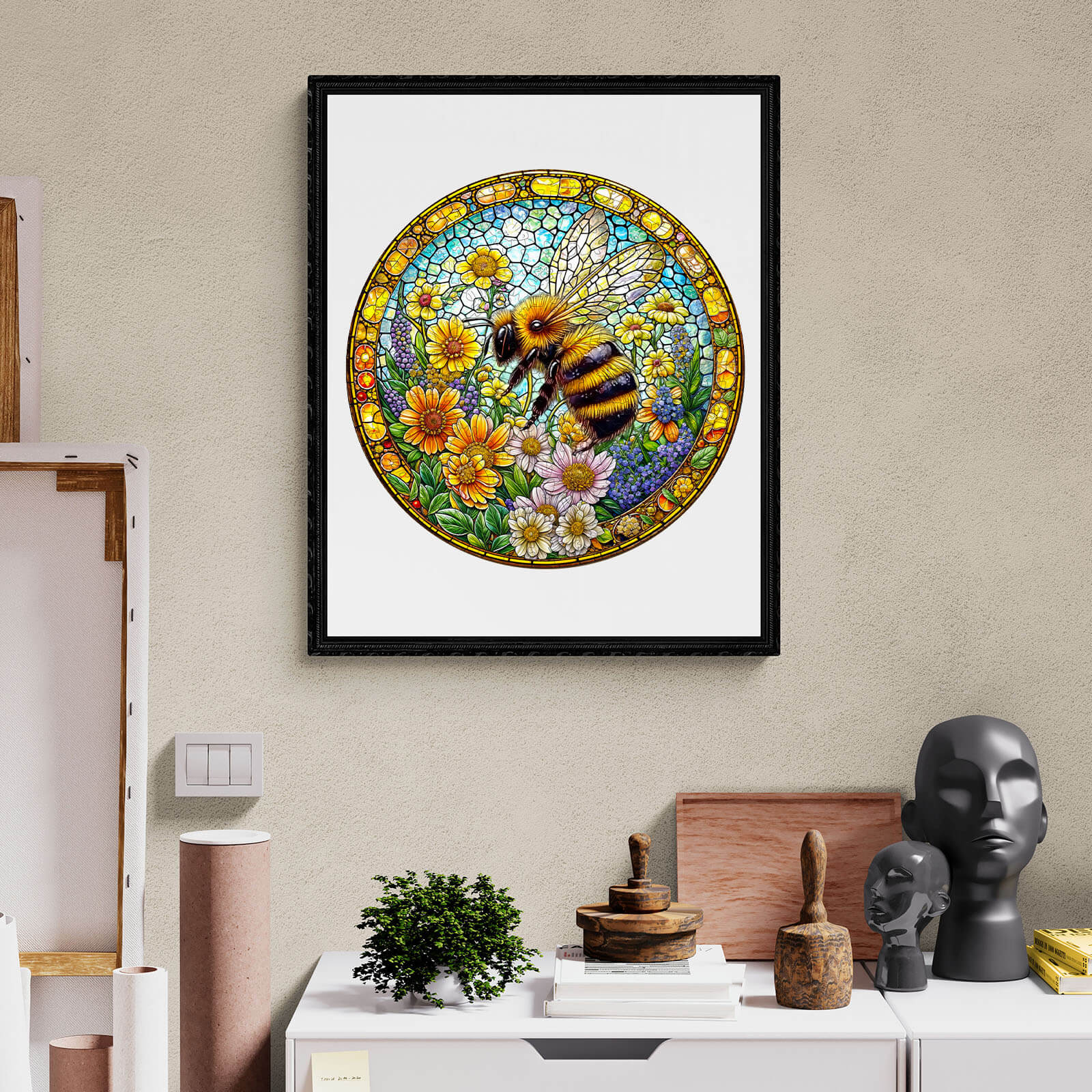 Bee spring Wooden Jigsaw Puzzle