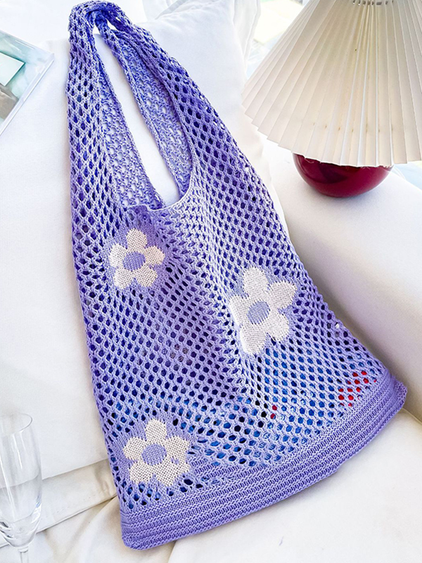 Original Creation Floral Weave Hollow Bags Accessories