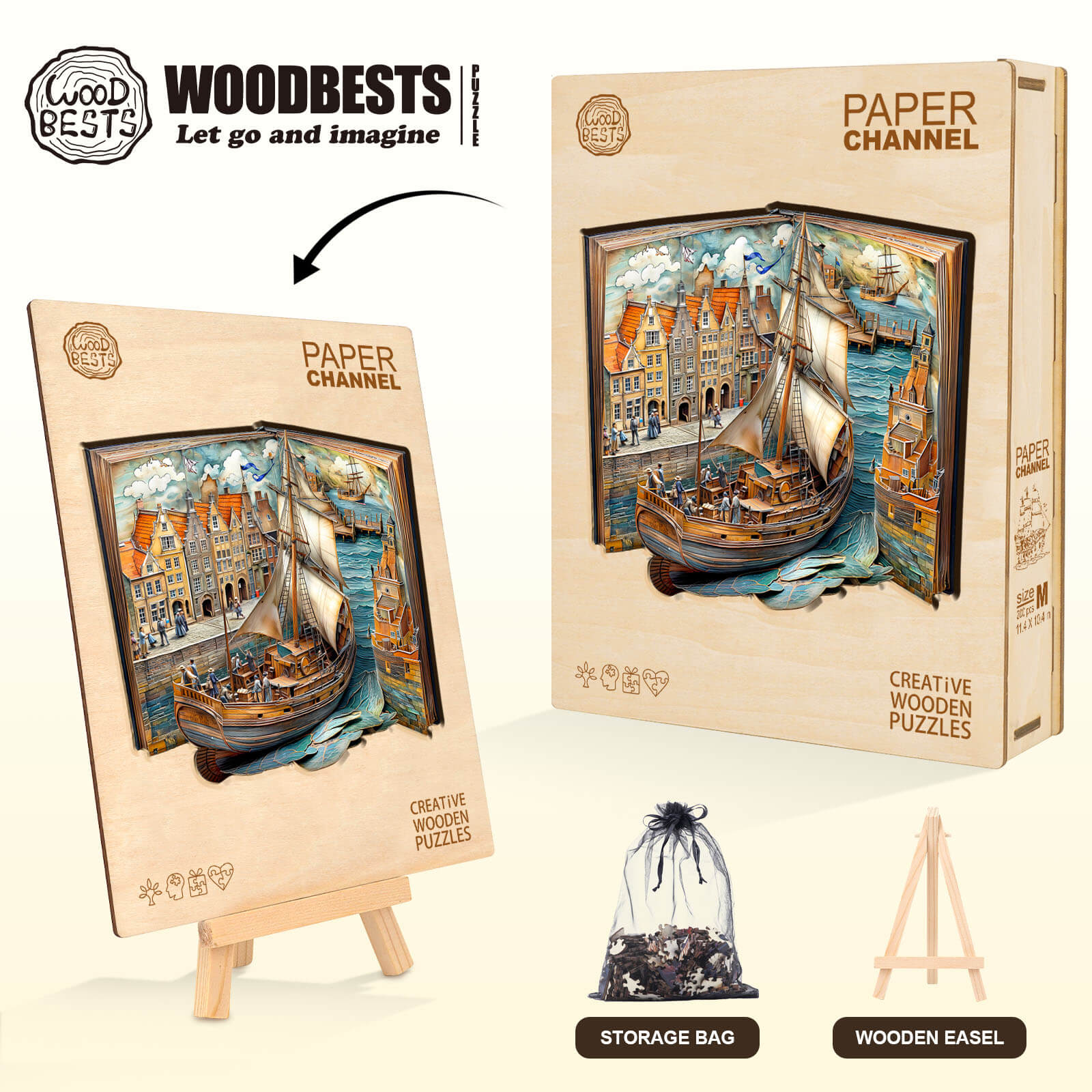 Paper channel Wooden Jigsaw Puzzle