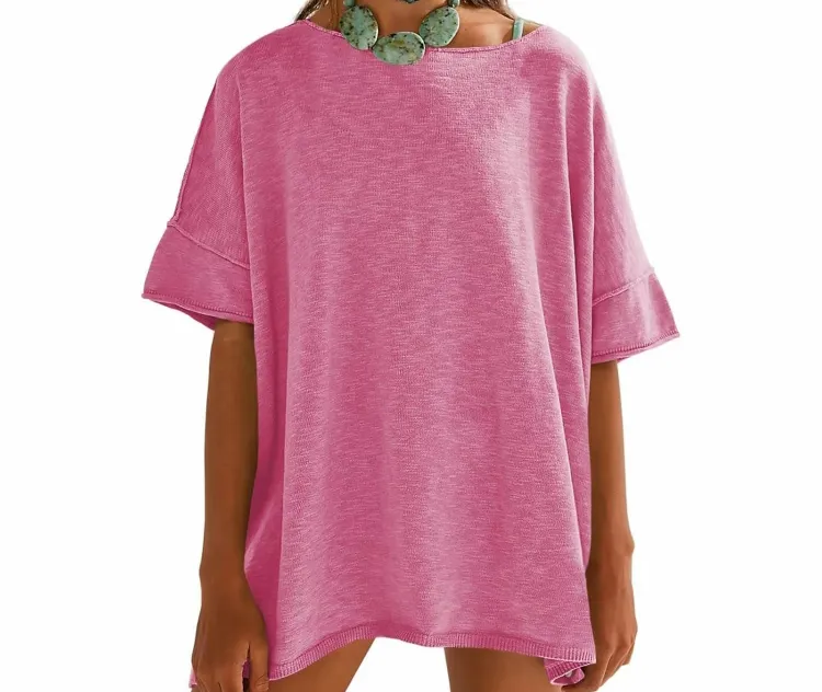 💖 Women's Oversized Summer Tee – Effortlessly Chic, Comfortably Cool 💖