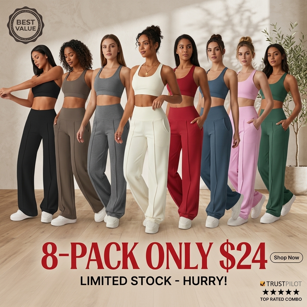 Women's Plain Loose Straight Leg Pants