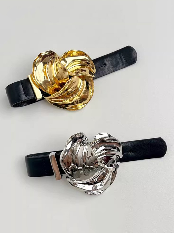 Geometric Hollow Pleated Bracelet Accessories