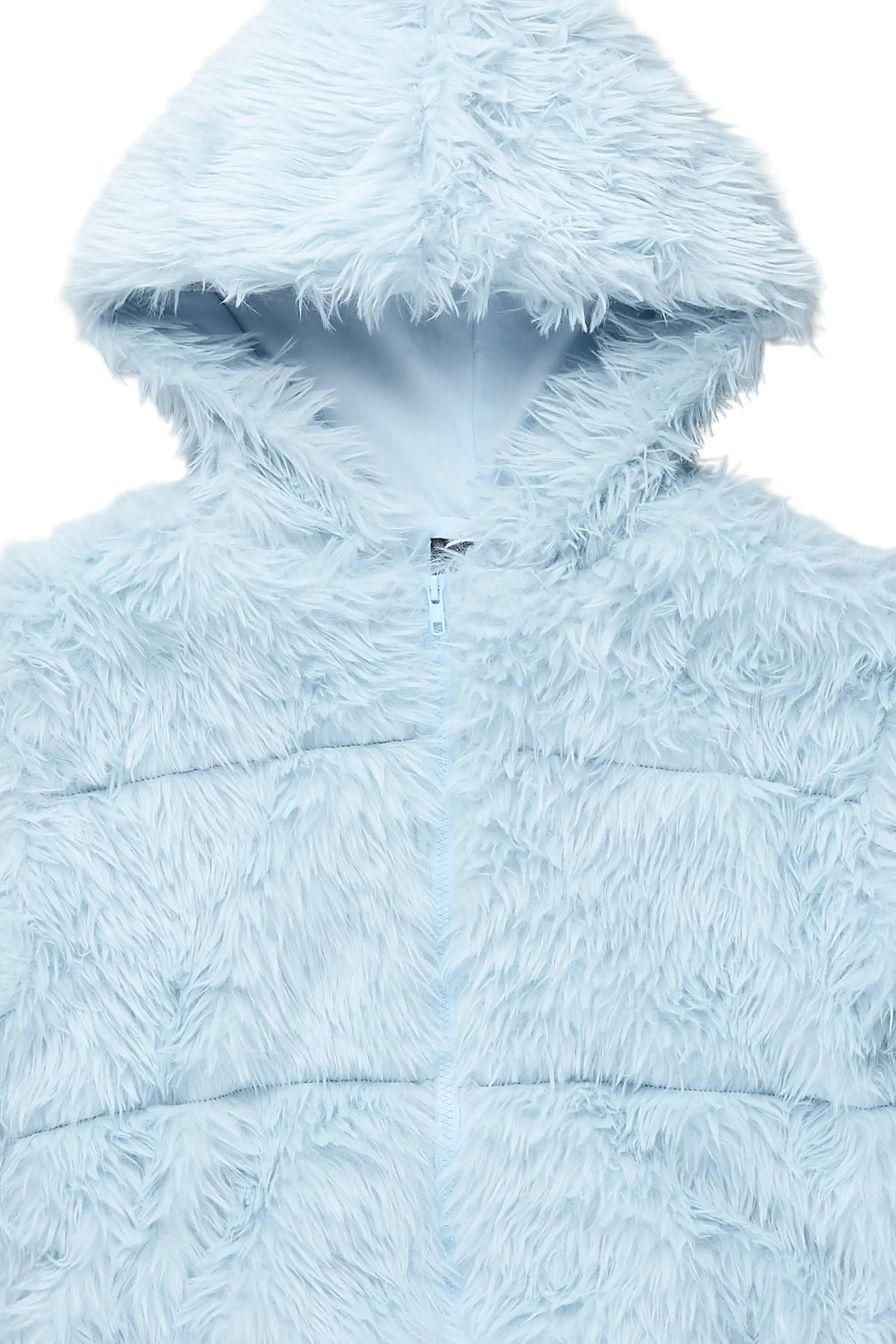 Kristin Baby Blue Fur Jacket