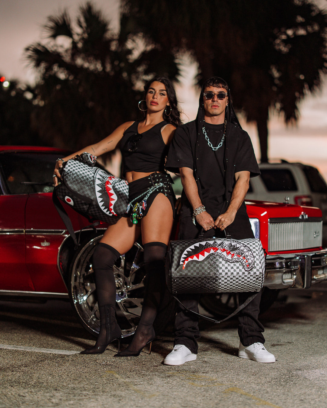 SCRIBBLE DRIBBLE CHECK BACKPACK