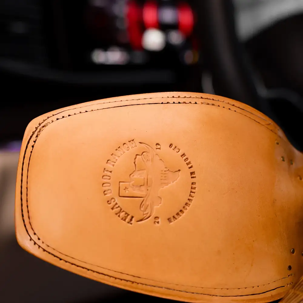 Honey Lizard Leather Boots - Square Toe