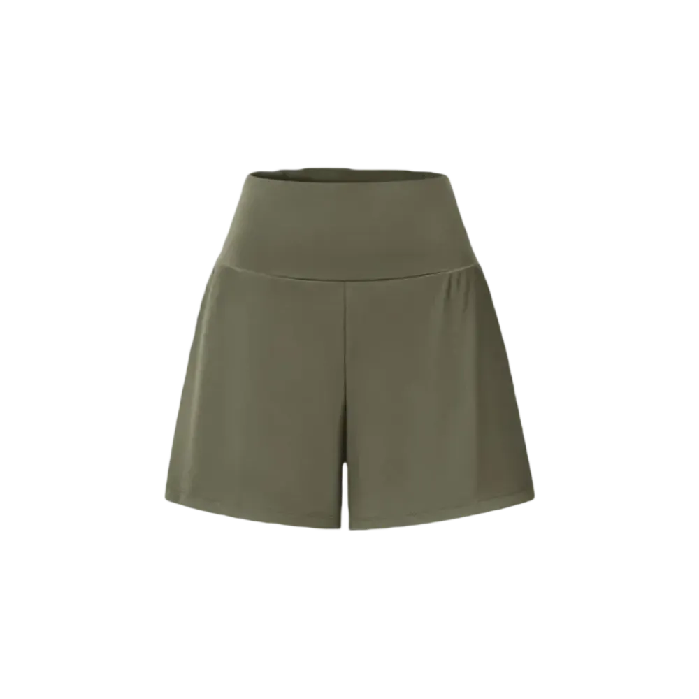 Super High Waisted Back Pocket & Side Hidden Pocket 2-in-1 Yoga Shorts