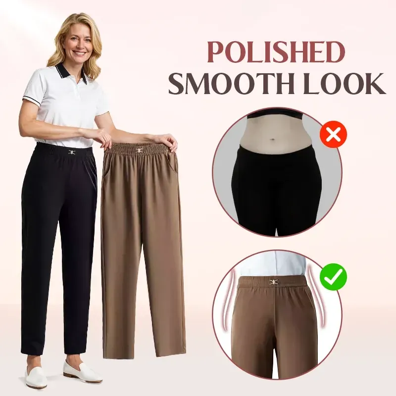 🔥HOT SALE🔥High Rise Silky Soft Pull-on Comfort Pants