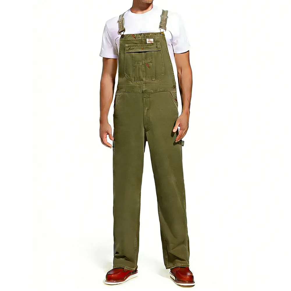 Mens Work Denim Bib Overalls