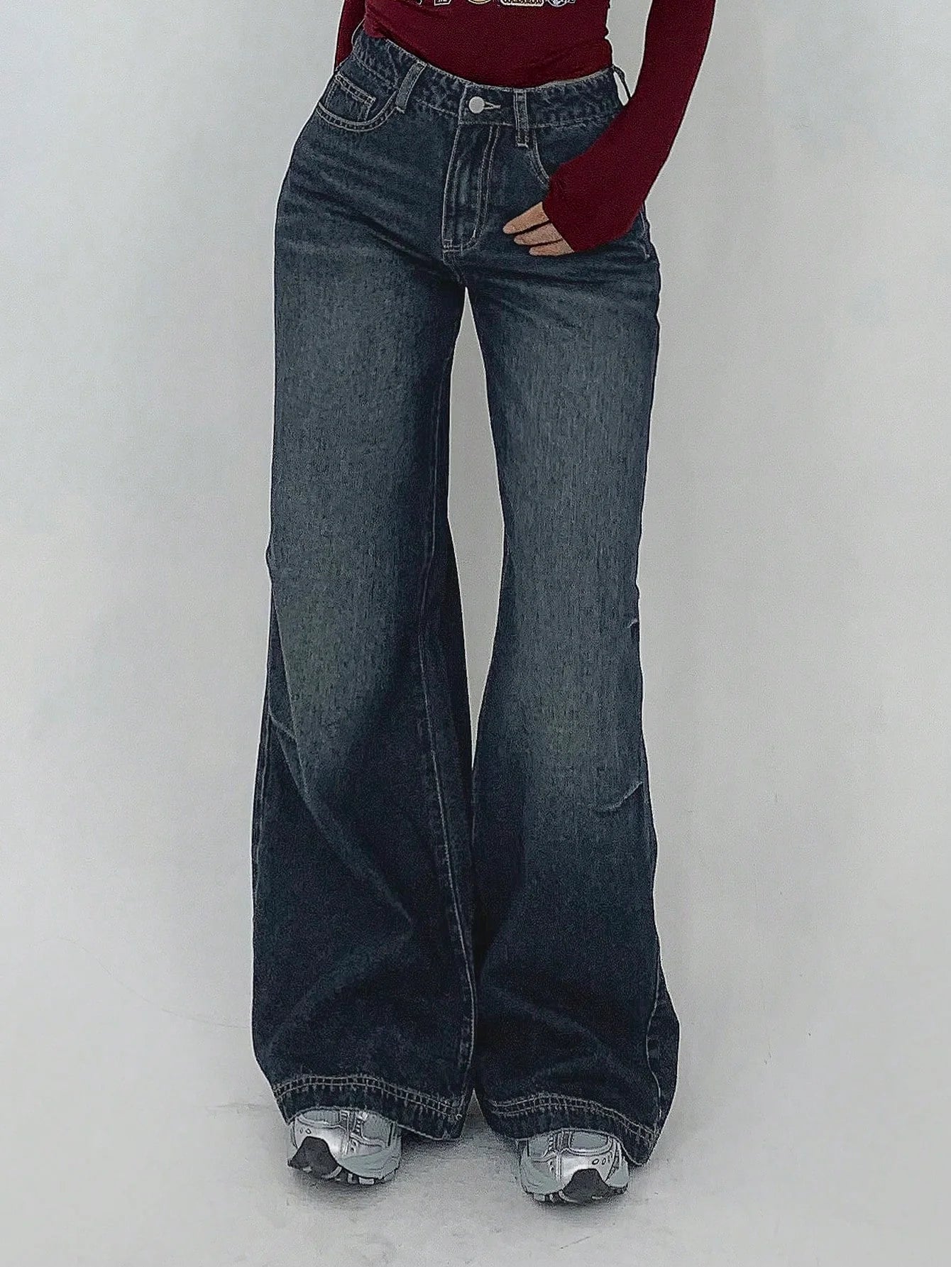 Static Fade Flare Jeans