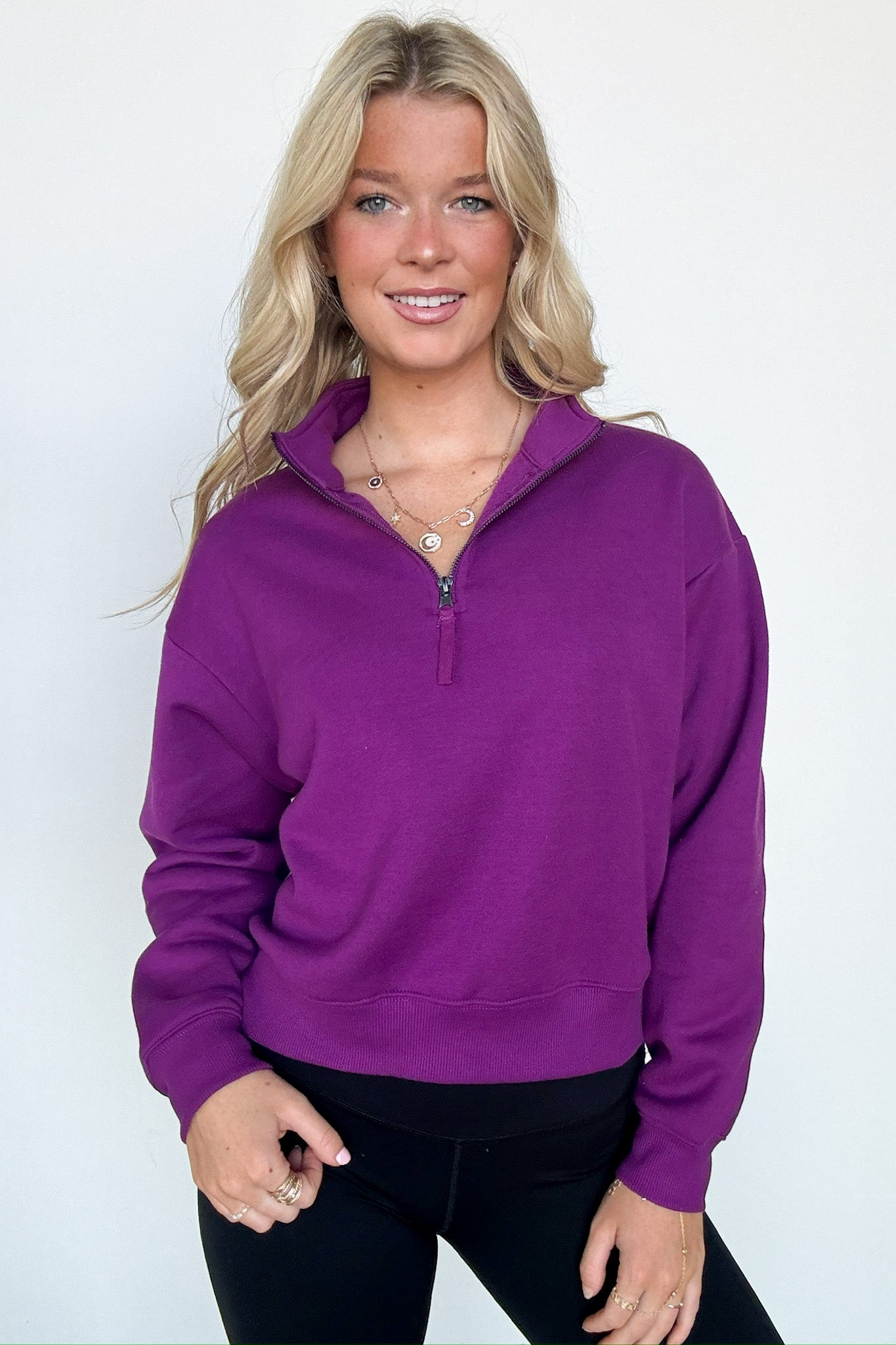Relaxed Half Zip Pullover