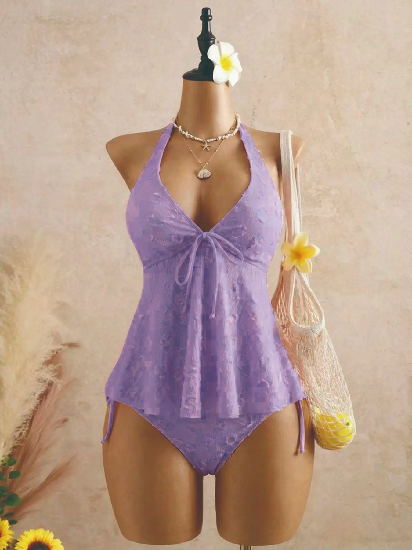 🔥🔥Easter Sale!Women's Fashion Tankini Swimsuit, Stylish Two-Piece Swimwear