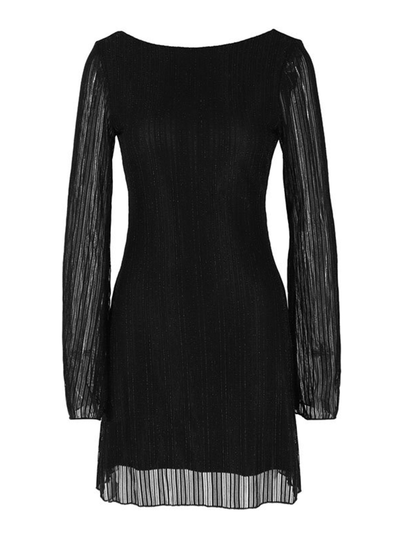 Backless Long Sleeve Mini Dress