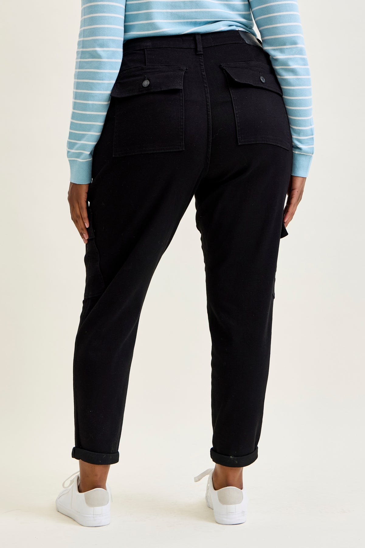 Celeste High Rise Cuffed Cargo Joggers - PLUS